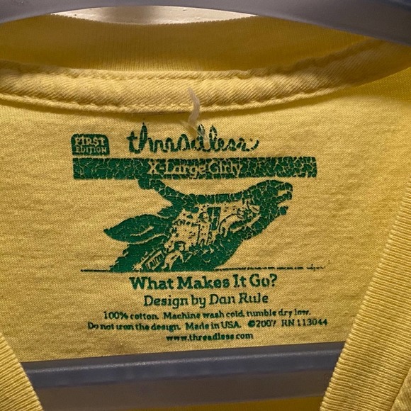 Threadless limited edition “How does it work” - yellow women’s XL - Picture 4 of 5